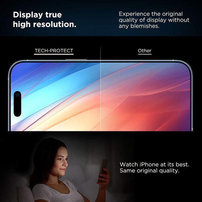 Закалено стъкло tech-protect quick set+ 2-pack за iphone 17 pro max –