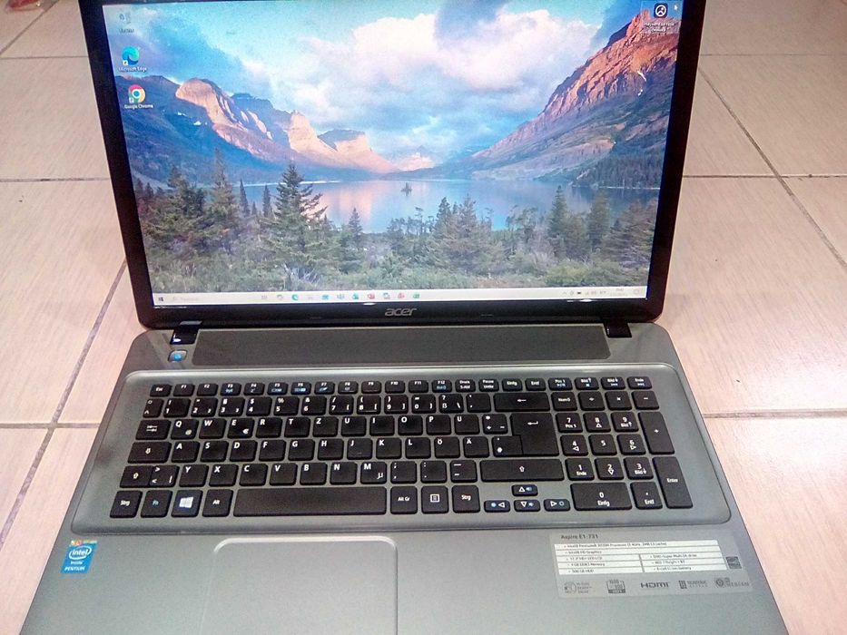 Лаптоп ECER Aspire E1-731 - 2 ядра , 2 процесора