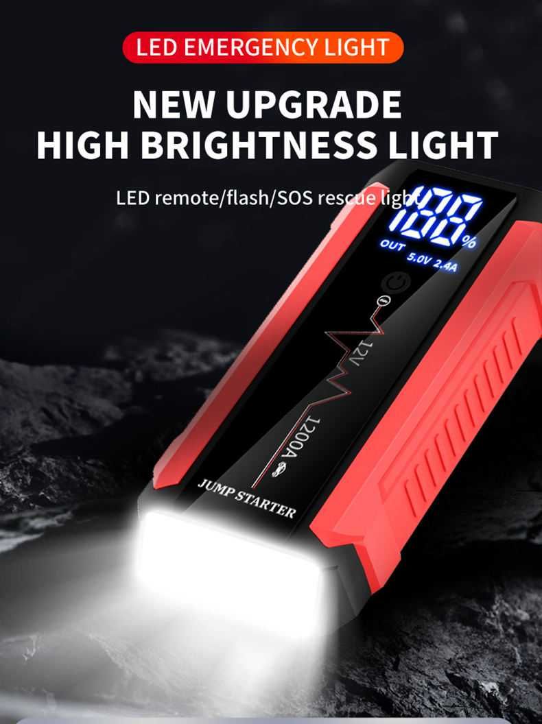 НОВ Външна батерия стартер автомобил джъмп car jump starter power bank