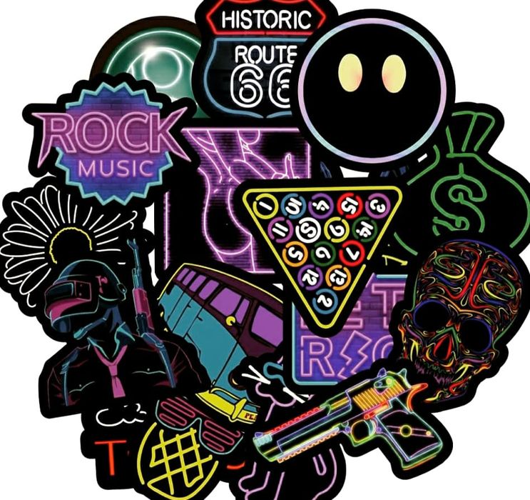 Наклейки стикеры наборы 50 штук