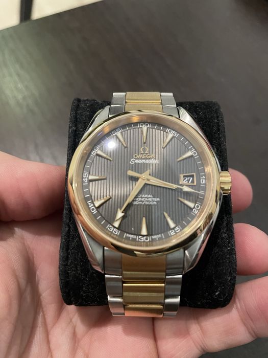 Omega aqua terra - стомана и розово злато 41мм