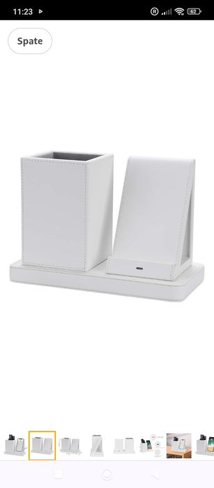 Stație de încărcare inductivă KINGFOM cu suport pentru pix pentru iPho