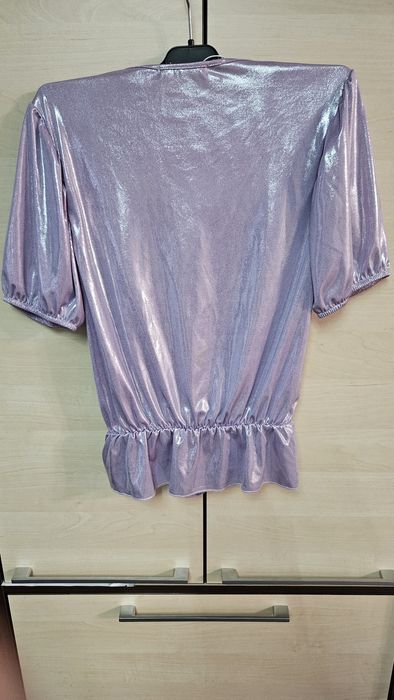 Top Zara cu efect sclipitor