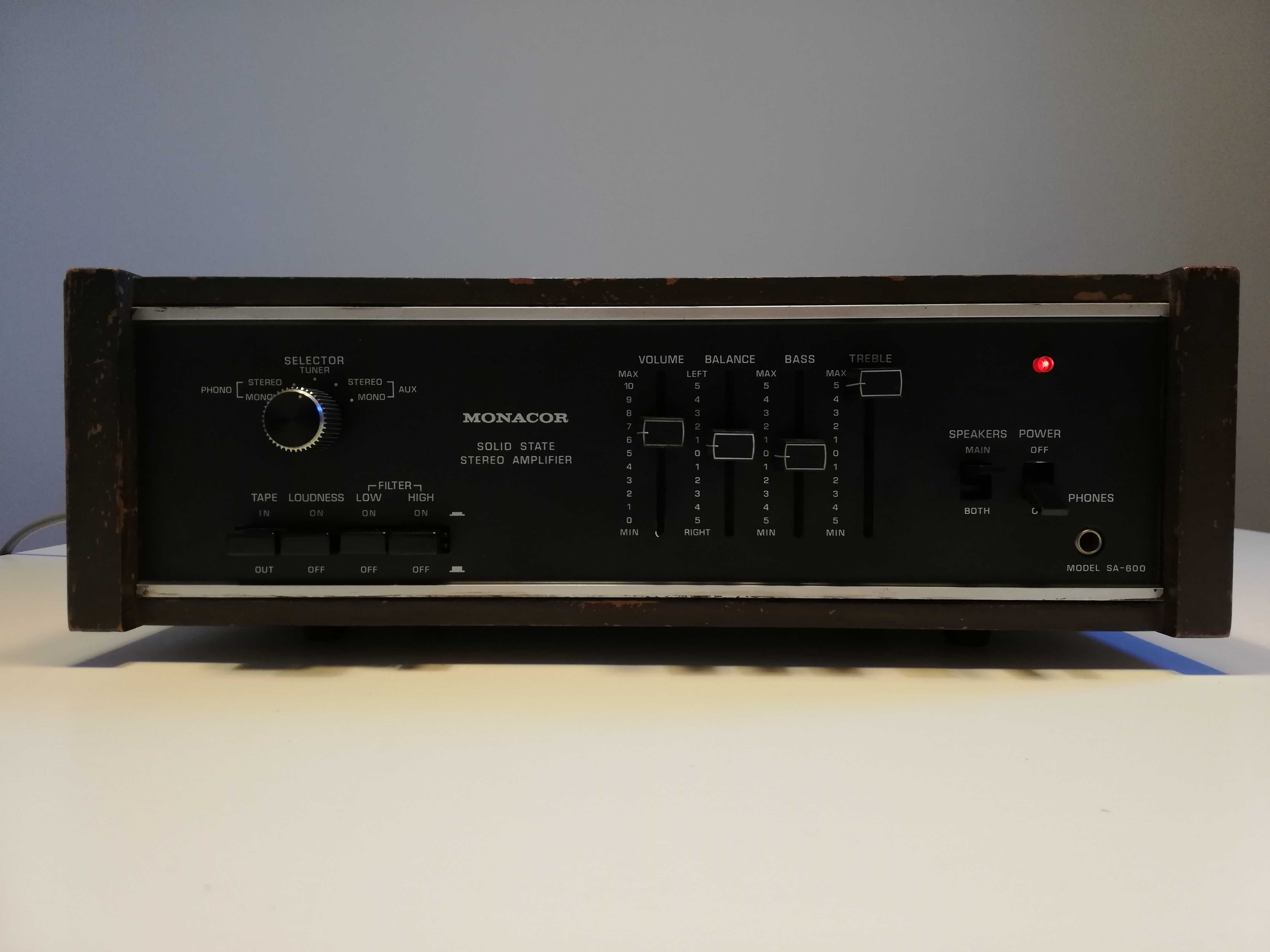 Amplificator MONACOR model SA-600 -Vintage/Solid State/Impecabil/JAPAN