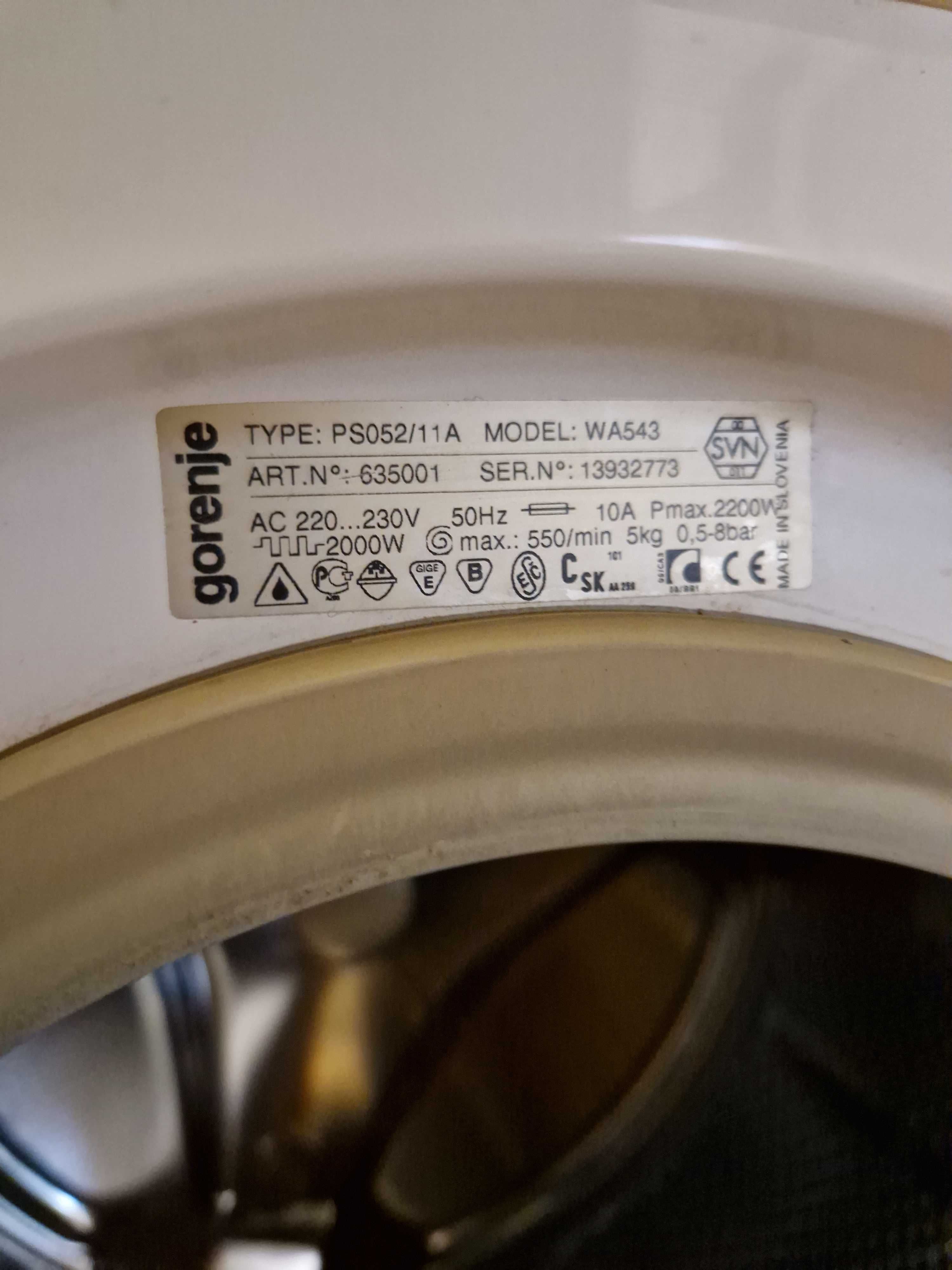 Пералня Gorenje WA 543