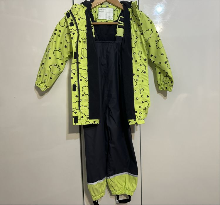 Set de ploaie geaca + salopeta 3-5 ani
