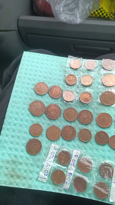 Продавам евро центове от 1999 до 2024 година и от 1 цент до 50 цента