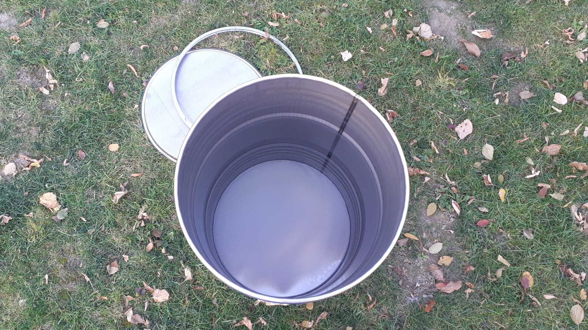 Butoi de tablă 220 litri cu colier metalic si capac