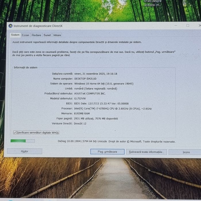 Placa de baza Asus Rog GL752V
