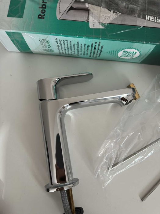 Baterie lavoar Hansgrohe Rebris S 110 ventil pop-up crom lucios