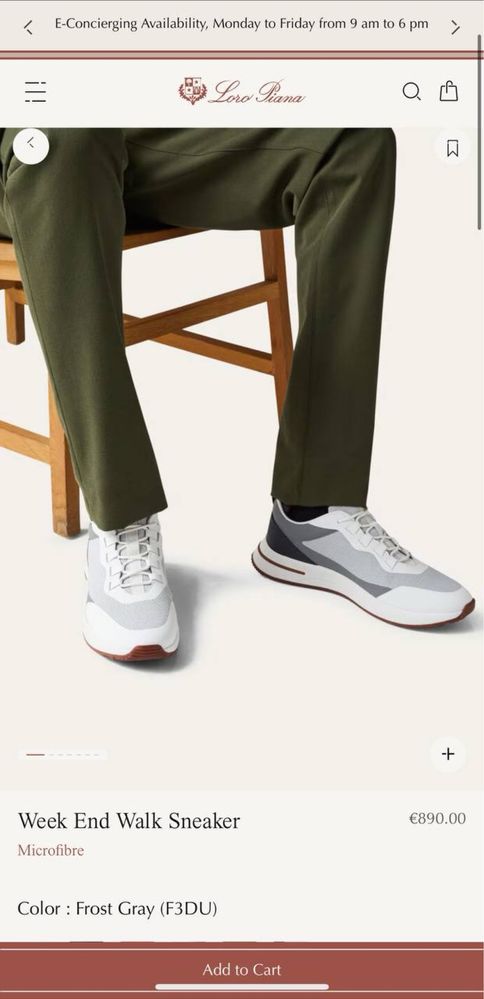 Кроссовки от Loro Piana original