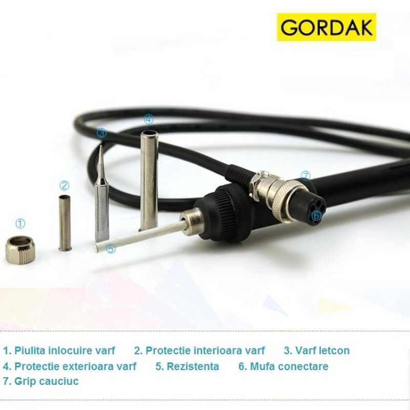 Statie de lipit cu aer cald si letcon Gordak 979B IMPORTATOR OFICIAL