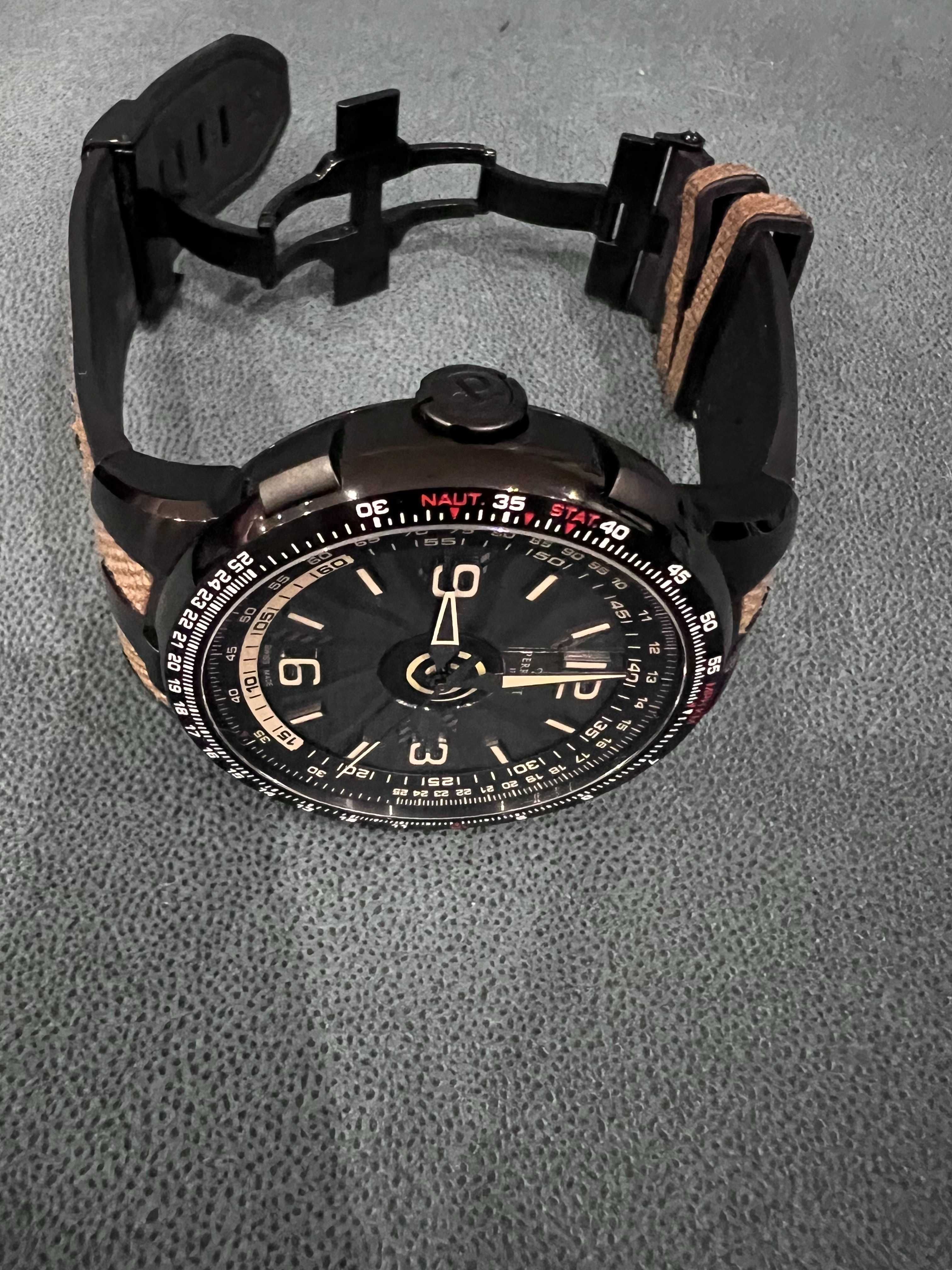 Часовник Perrelet Turbine GMT Worldmap