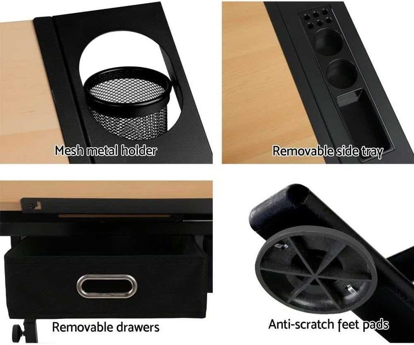 Masa desen tehnic / pictura cu planseta lemn si scaun |S 611055 Wood