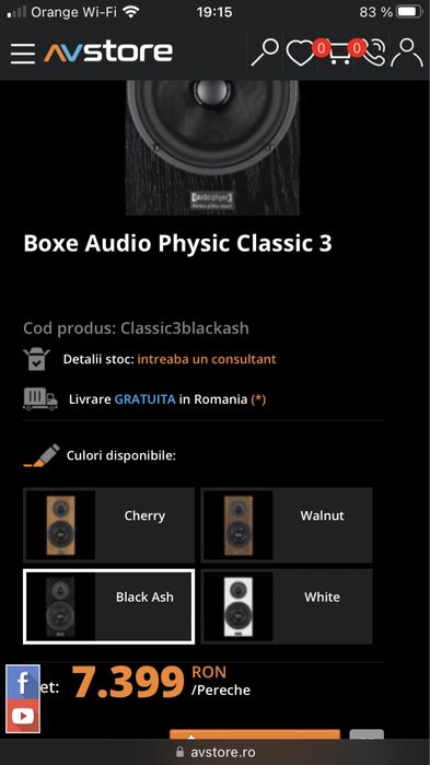 Boxe premium pentru audiofili Audio Physic Classic 5