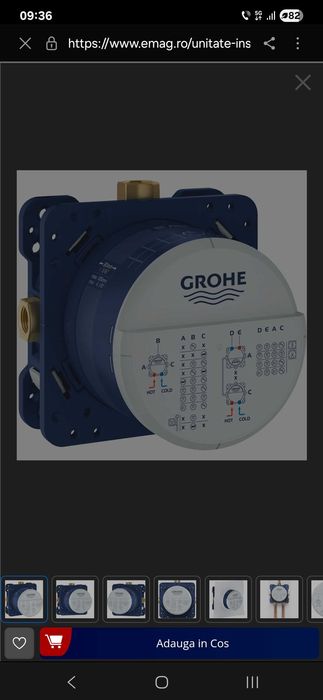 Vand Unitate instalare incastrat Grohe Rapido SmartBox 35604000