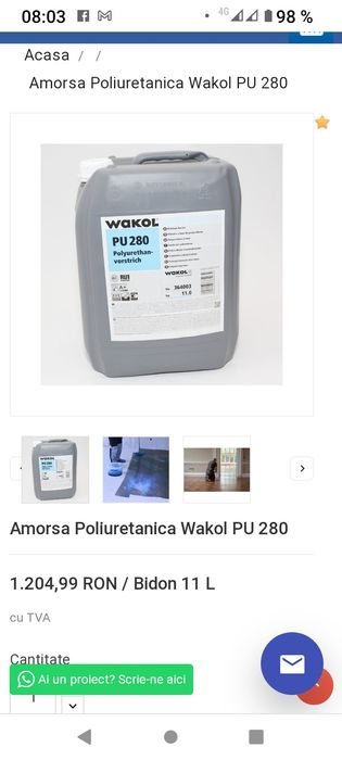 vând amorsă poliuretanica, colțare pt rigips