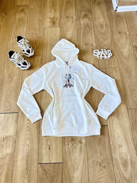 Off White!Разкошно суперсвежо  худи-рокля