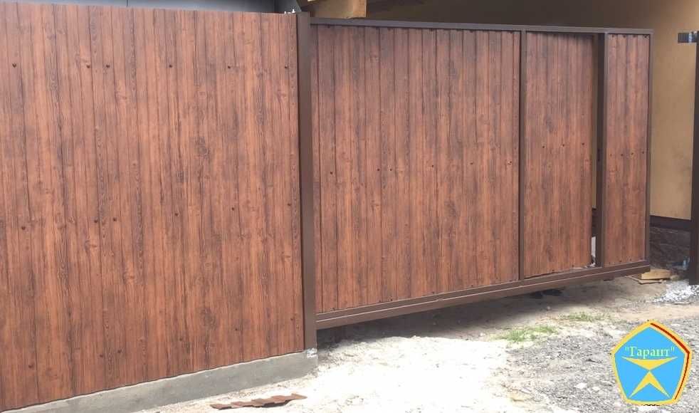 Ворота распашные, откатные, калитки. Монтаж бесплатно. Каспи кредит.