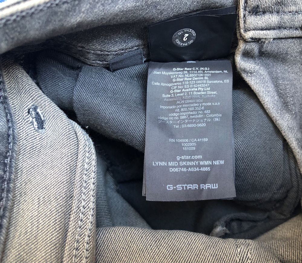 G-Star RAW Lynn Mid Waist Skinny Jeans ОРИГИНАЛНИ дамски дънки -26-27