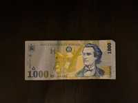 Bancnota 1000 de lei anul 1998 seria 014B MIHAI EMINESCU