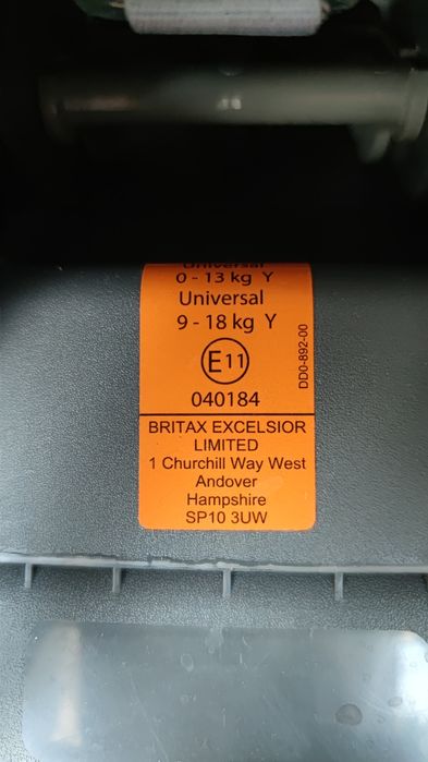 Scaun auto Britax Romer First Class pentru copii intre 0 și 18 de