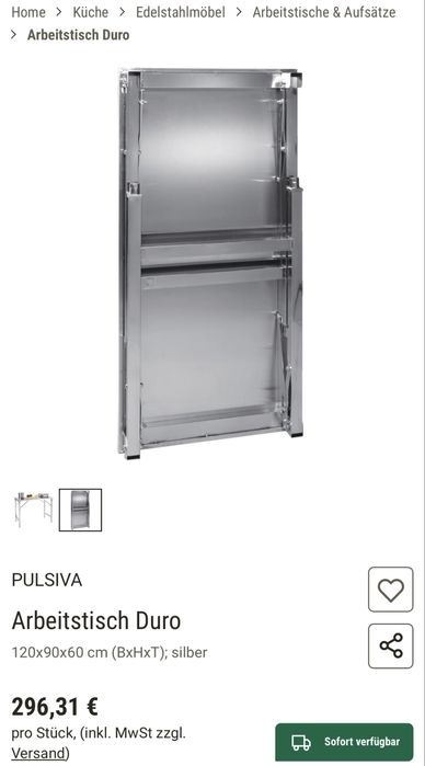 Masa inox/ Masa de lucru