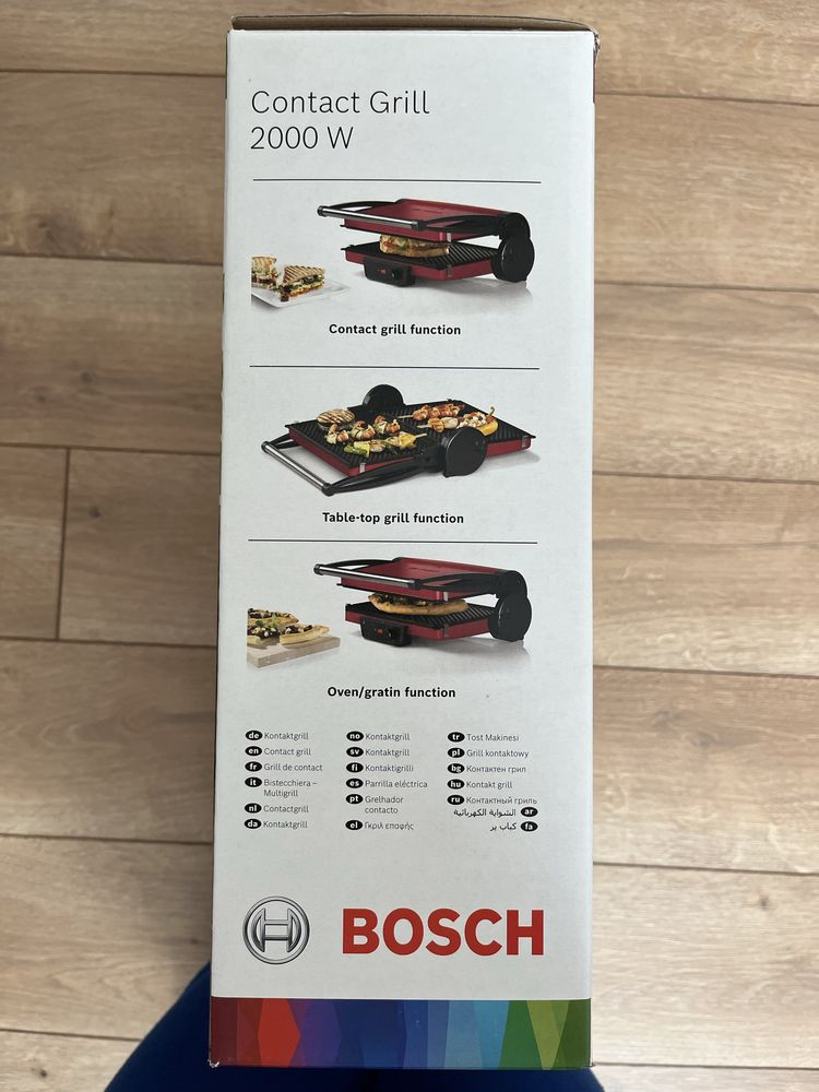 Контактен грил Bosch 2000W