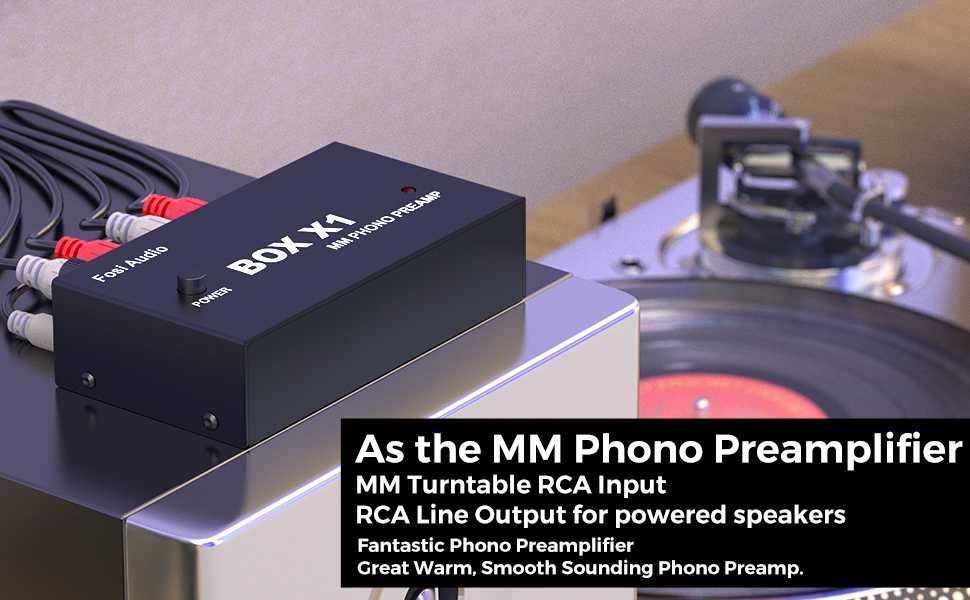Fosi Audio BOX X1-MM Phono Preamp MM Грамофонен предусилвател