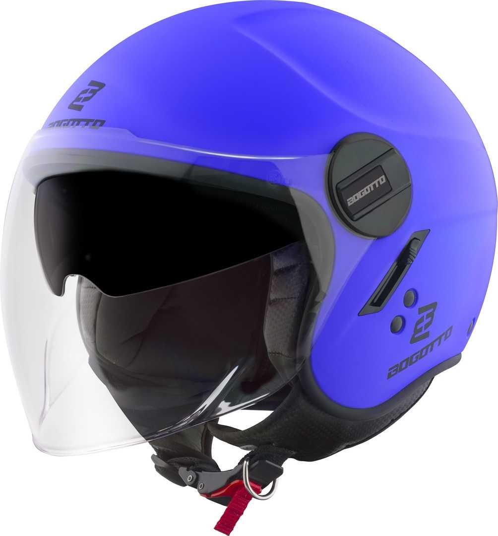 Каска за скутер BOGOTTO H595-1 SPN BLUE/MATT Размери L,XL