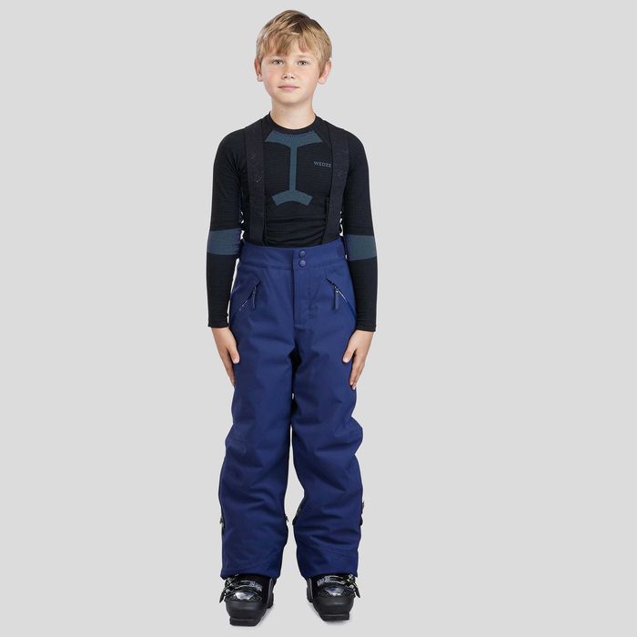 Pantalon impermeabil călduros schi PNF900 Bleumarin Băieți