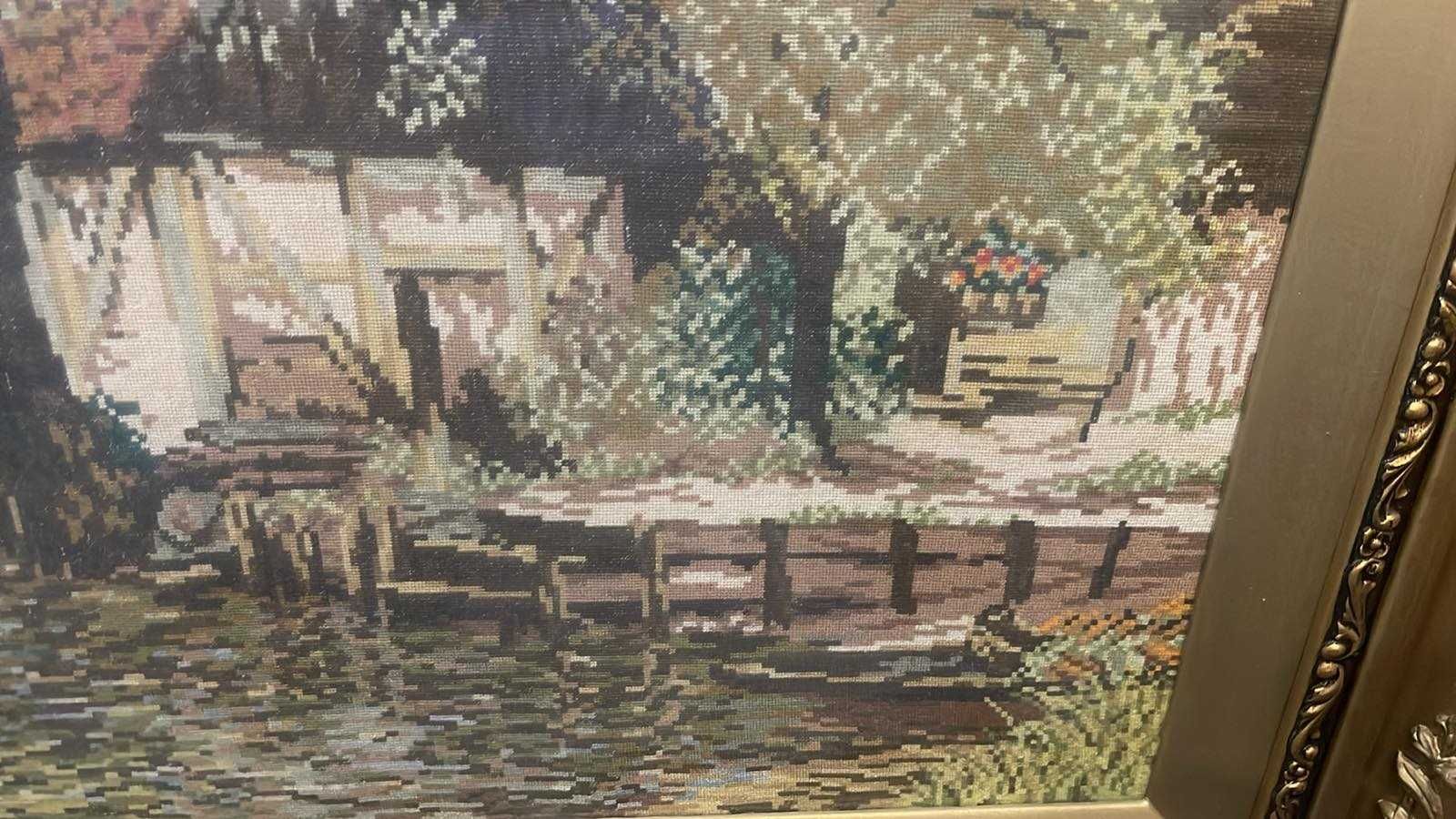Гоблен "Запустялата воденица" - 83/67, рамкиран