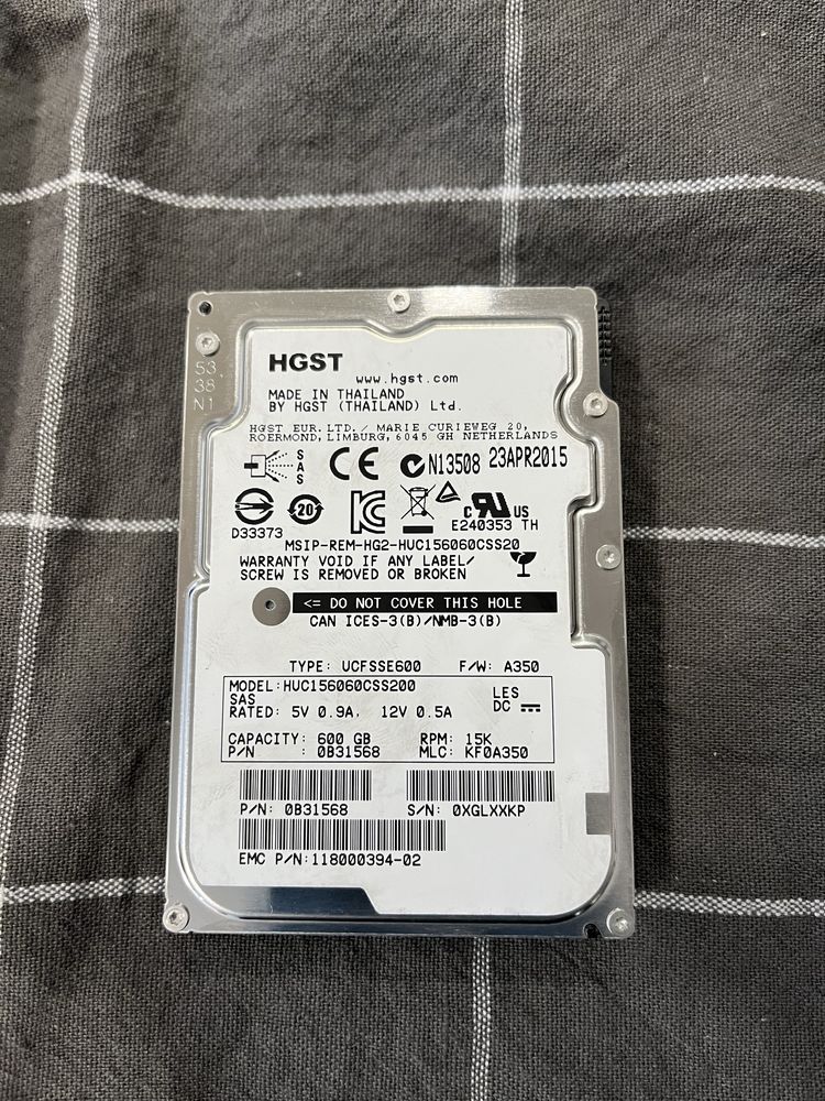 Сървърни HDD SAS, Dell, Hitachi, Seagate
