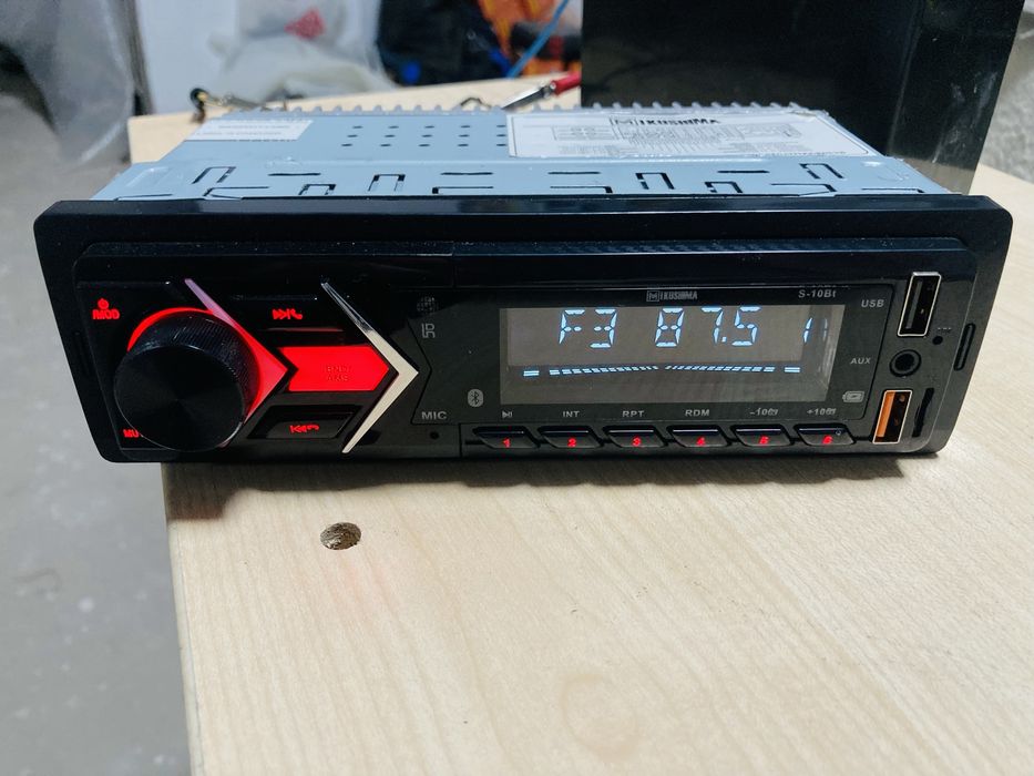 Магнитола Mikushima USB/AUX/Bluetooth