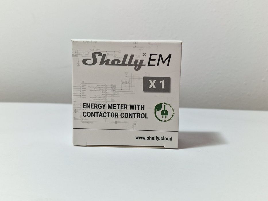 Shelly EM energy meter cu control contactor