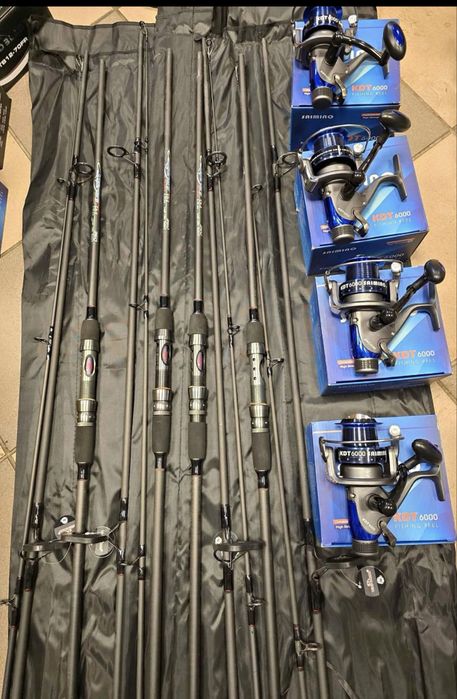 Set 4 lansete WindBlade CA 2 + 4 Mulinete SAIMINO KDT 6000