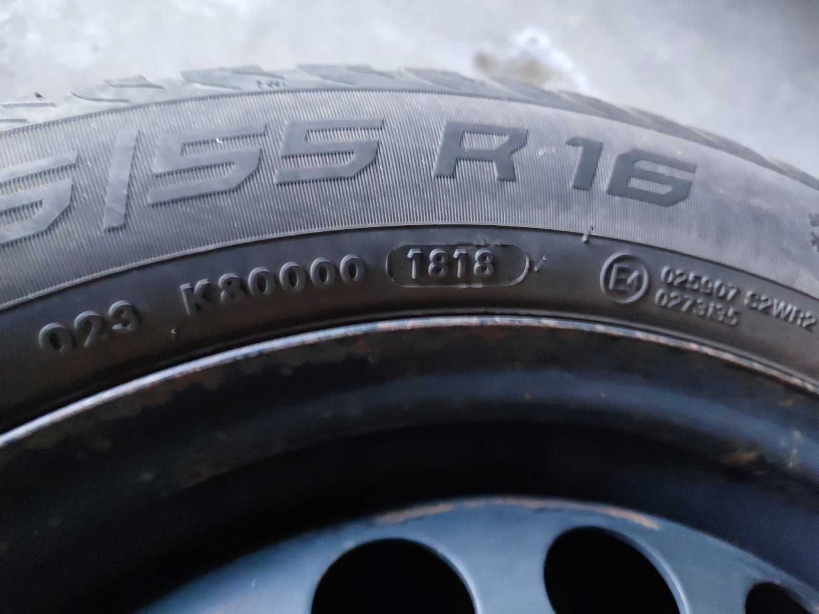 237 - 4бр. Стоманени джанти 16'' 5x105 с гуми 205/55R16 Opel