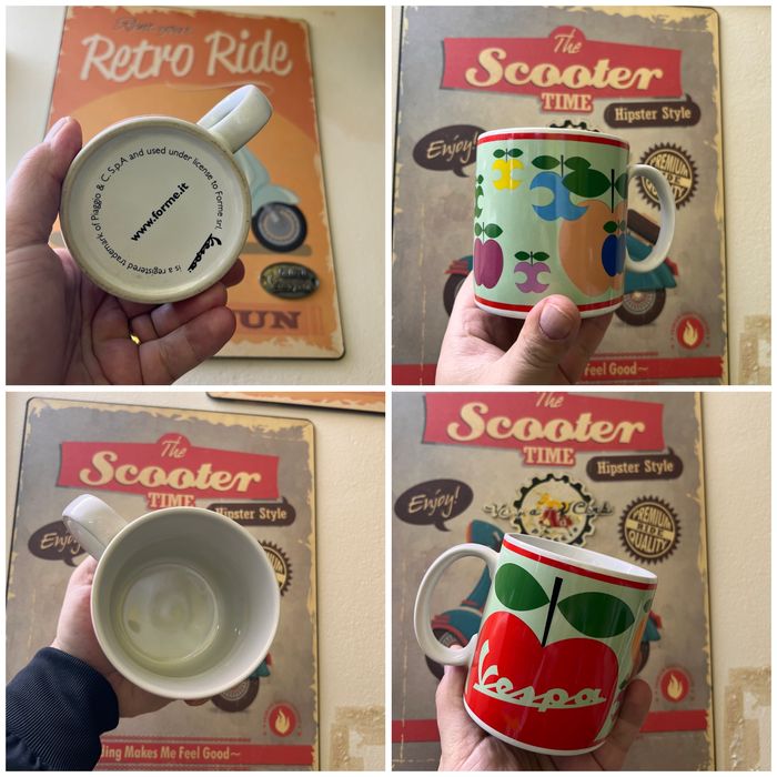 Vespa mug cana mangia le  mele