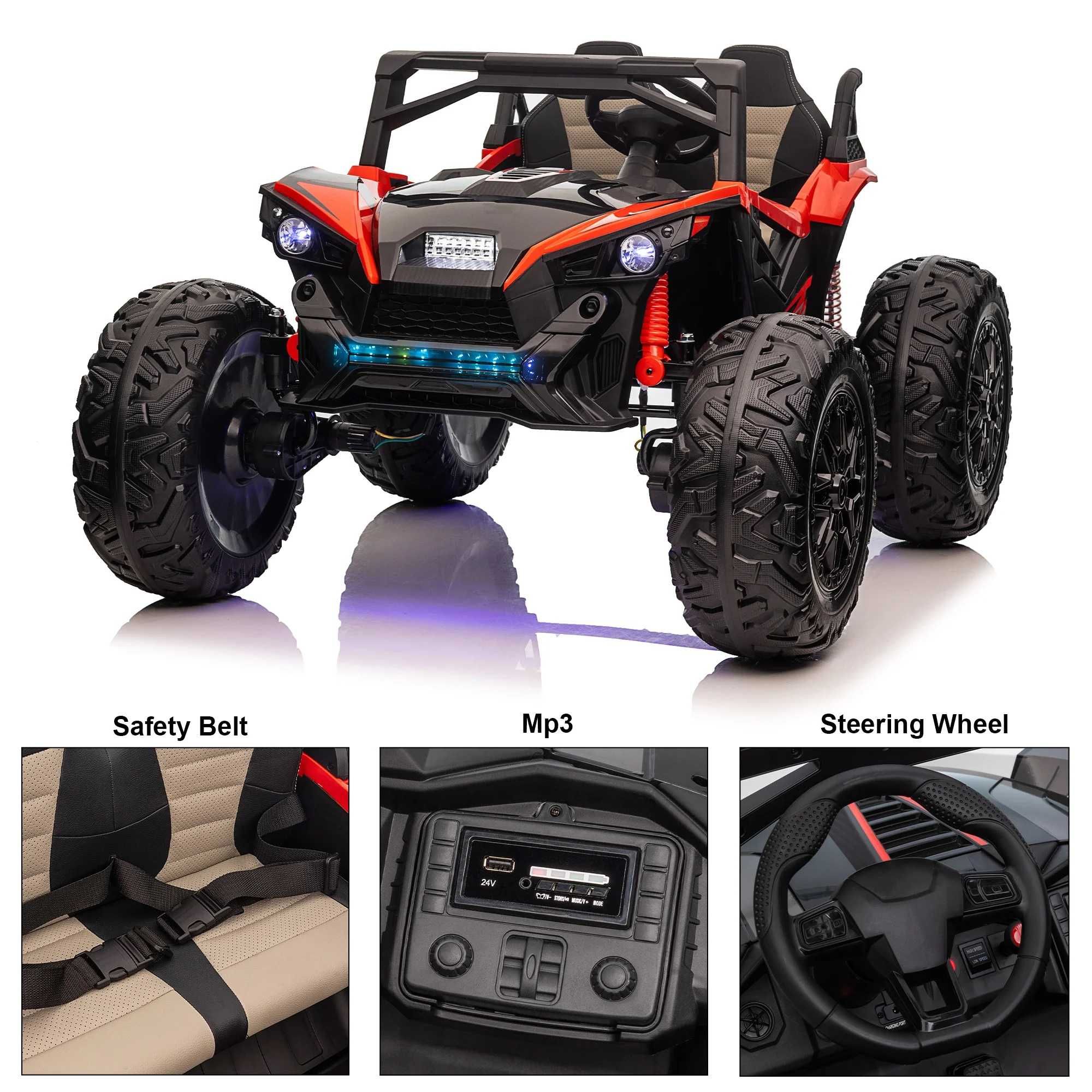 Акумулаторен Двуместен джип OFF-ROAD BUGGY 4X4 UTV 24V батерия