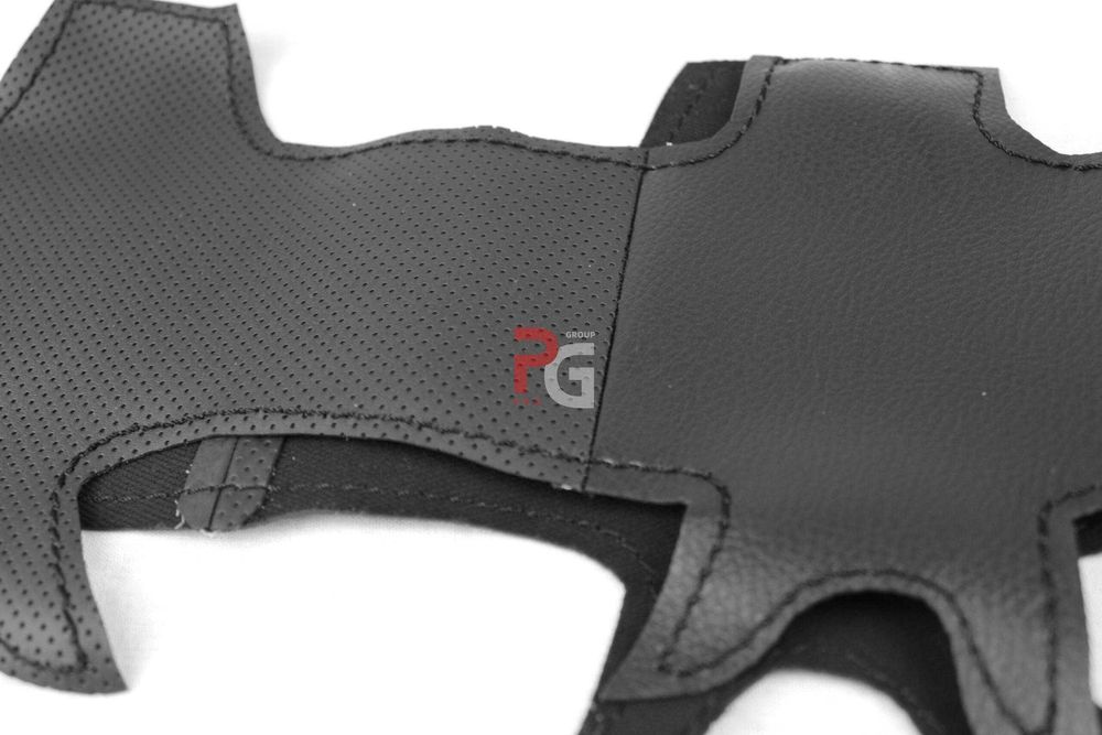 Husa volan piele negru 38 cm.  BMW – X3, E83, E87, E90