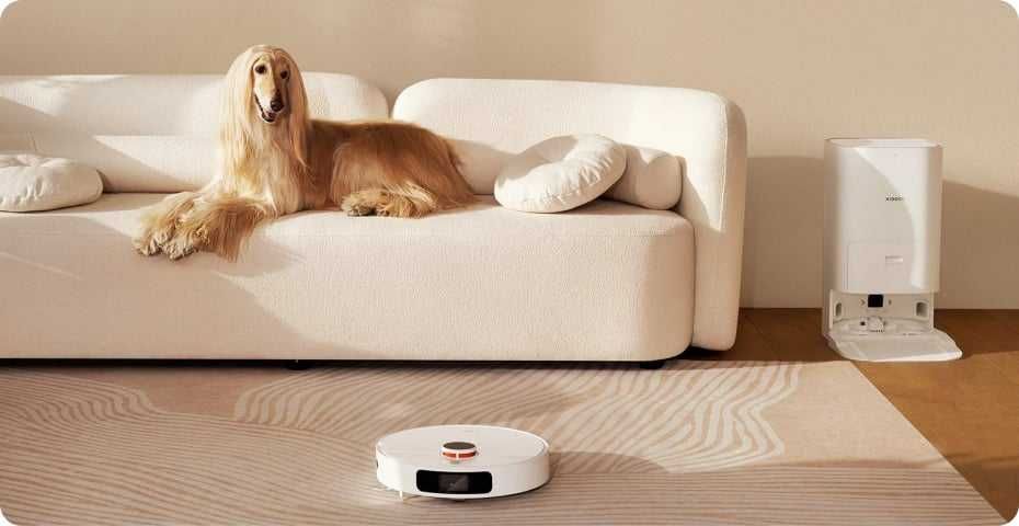 Умный робот пылесос Xiaomi Robot Vacuum X20+ со станцией для уборки