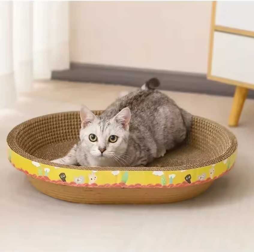 Драскалка за котки от гофрирана хартия 40x28x8см
