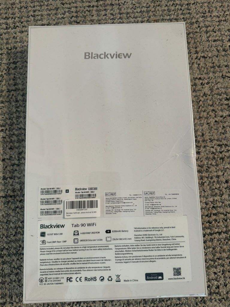 Tableta Blackview Tab 90 Wifi 12/128 GB Sigilata