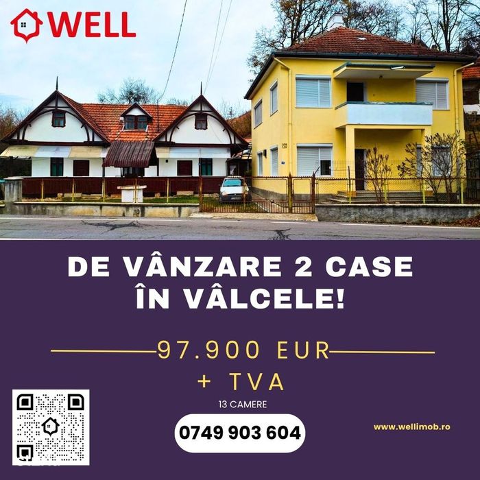De vânzare 2 case în Vâlcele!