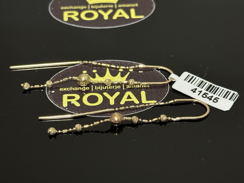 Bijuteria Royal: Cercei aur 14k/2.32 gr