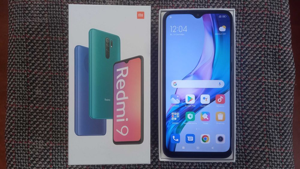 Xiaomi Redmi 9 (3гб/32гб) IPS, Type-C_коробка, зарядка, чехол.