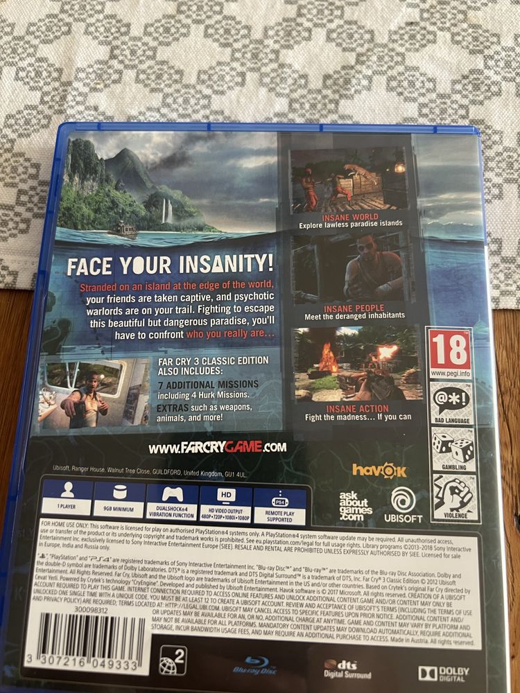 FARCRY 3 за  PS4