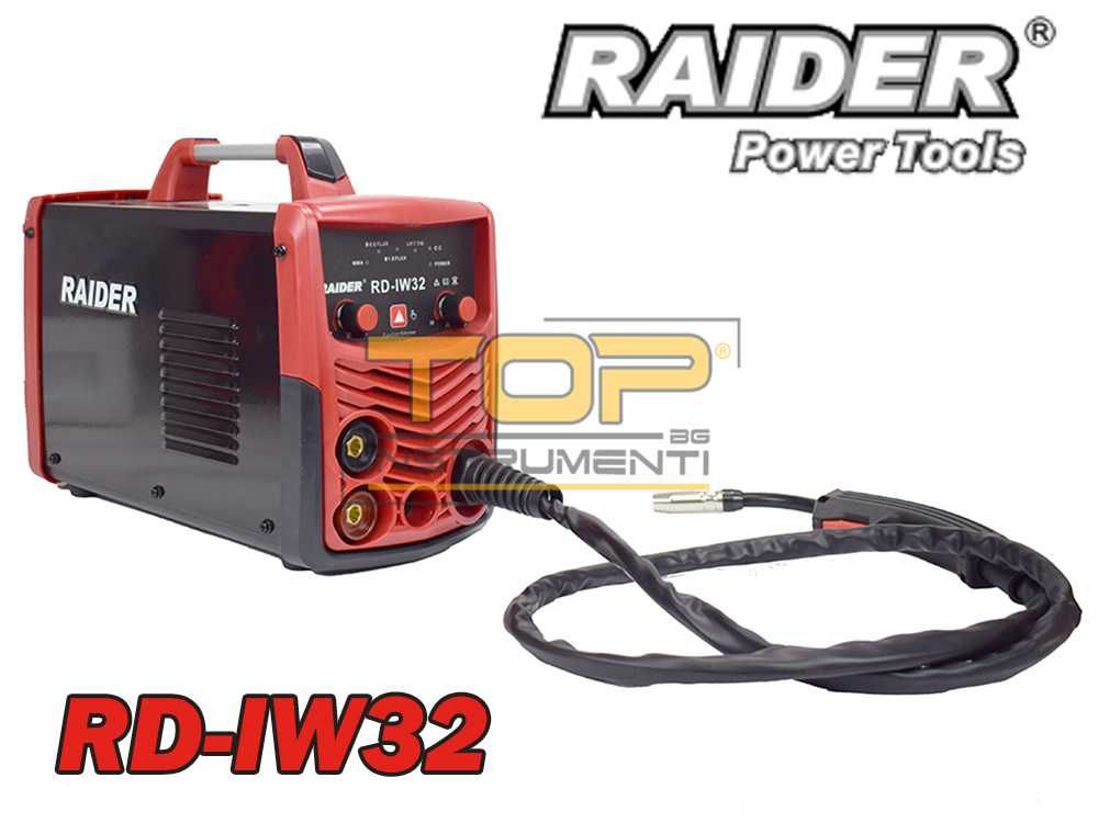 Телоподаващо + електрожен, 2в1, RAIDER RD-IW32, 120A, без газ