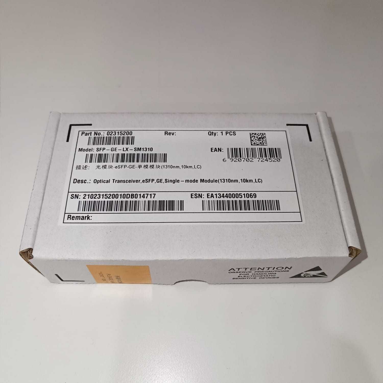 Оптический модуль Huawei SFP-GE-LX-SM1310. Новые в упаковке.