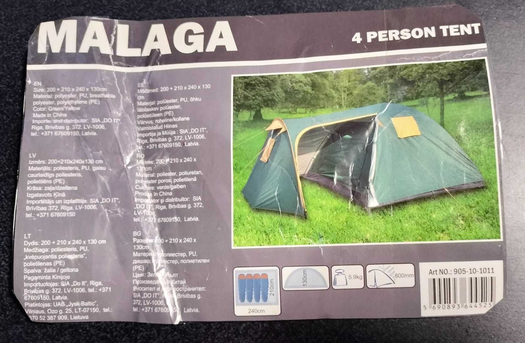 Cort de 4 persoane MALAGA 5,9 kg